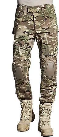Tactical Pants Military Cargo Pants Camouflage Work Trousers Knee Pads Army  Hunter Combat Pant with Knee Pads